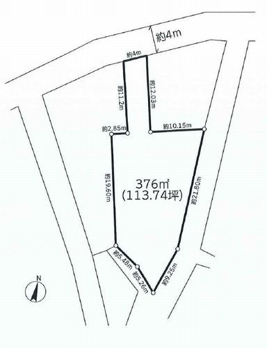 【土地図】 | 【仲介手数料０円】伊勢原市東大竹　土地（売地）　建築条件なし | 【仲介手数料０円】伊勢原市東大竹　土地（売地）　建築条件なし