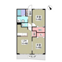 【間取り】 | 使いやすい2LDKの間取りです！