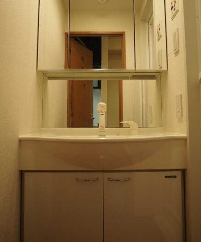 ルーブル祐天寺　独立洗面台　オートロック　システムキッチンの洗面所