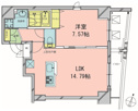 【間取り】 | 【本郷エーワン東大前】48.32㎡１LDK