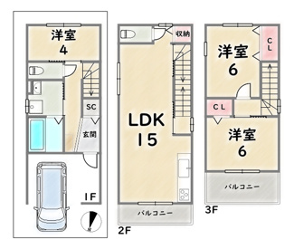 【間取り】 | 右京区嵯峨中又町