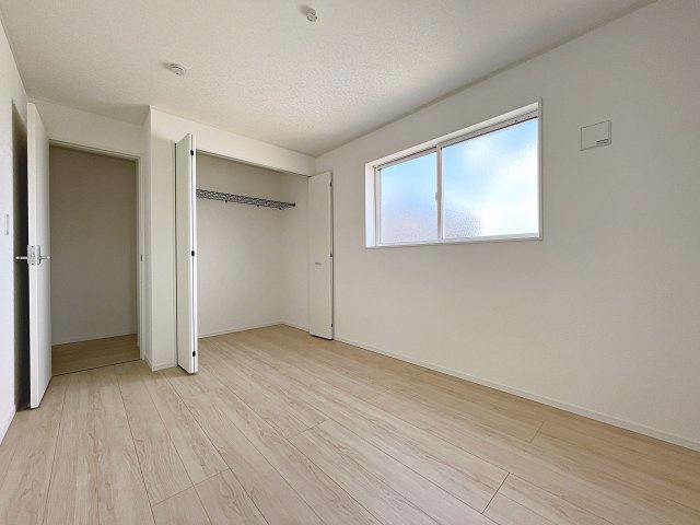 新築戸建・新築建売　郡山市安積町笹川第7　永盛小・安積中の洋室|全居室収納完備！収納が多いとお部屋もスッキリします！