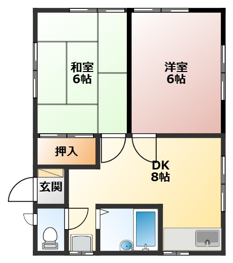 野口アパートの間取り