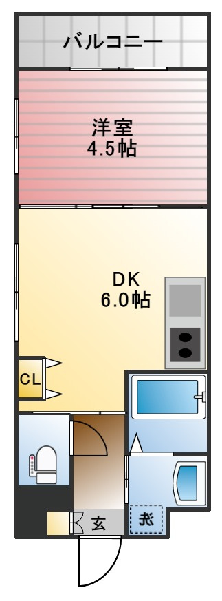 ＩＴ０２６壱番館の間取り