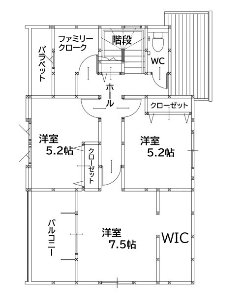 遠賀郡岡垣町旭台2丁目3期1号棟の間取り