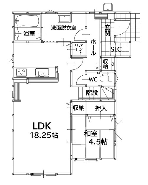 北九州市八幡西区松寿山2丁目2期1号棟の間取り