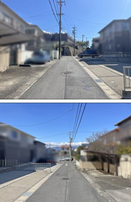 【前面道路含む現地写真】 | 四日市市小杉町 | 前面道路