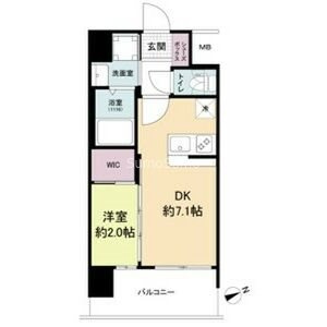 セレニテ難波ミラク壱番館の間取り