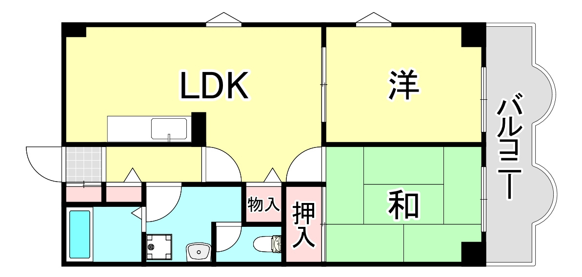 フォルチューナ芦屋の間取り