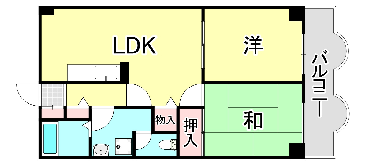 フォルチューナ芦屋の間取り