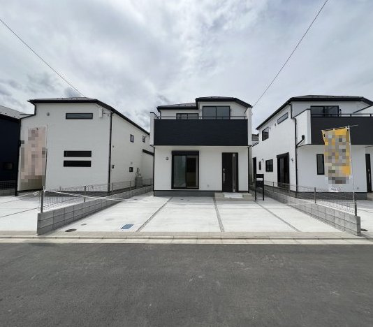 あきる野市伊奈　新築戸建全15棟の前面道路含む現地写真|並列駐車2台可！！