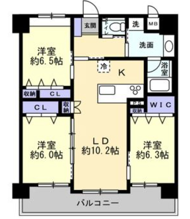 ライオンズプラザ平尾の間取り