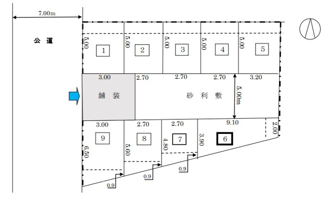 【区画図】 | 15：若柴サン第二駐車場（軽自動車区画）