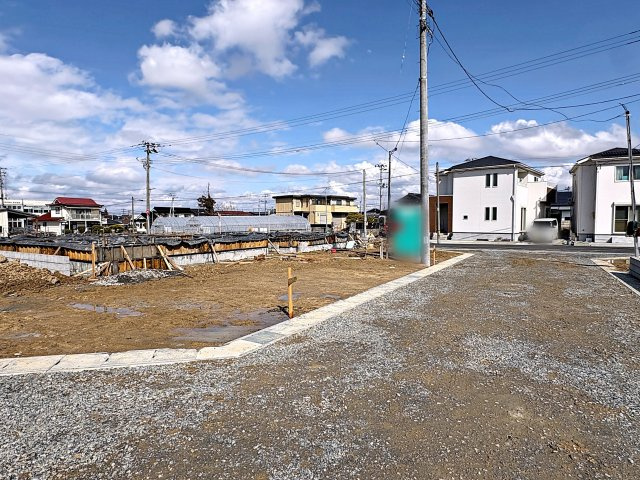 新築戸建・新築建売　郡山市安積町笹川第7　永盛小・安積中の前面道路含む現地写真