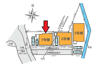 【区画図】 | 府中市南町2丁目新築戸建 | 区画図。