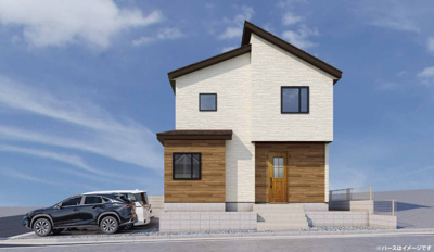 【外観パース】 | 伊勢原市高森四丁目　限定１棟　新築住宅