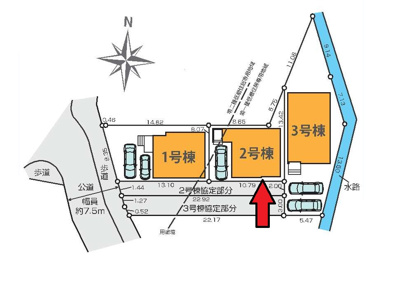 【区画図】 | 府中市南町2丁目新築戸建 | 区画図。