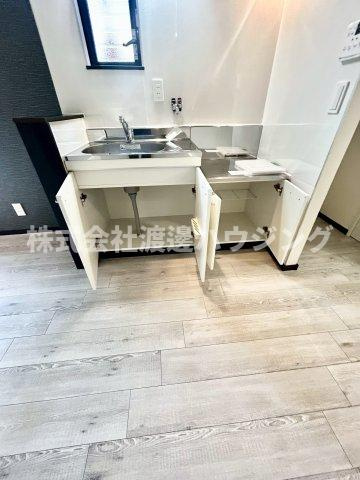 YDハウス赤川のキッチン|キッチン下収納