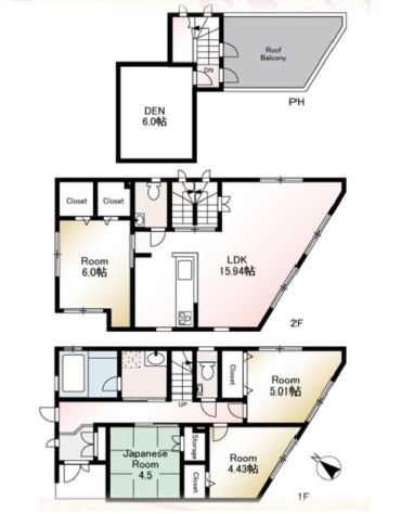 藤沢市花の木　中古戸建の外観