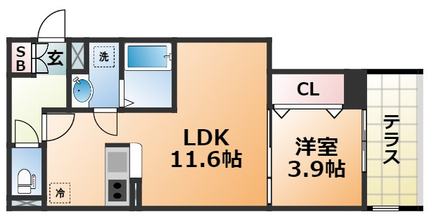 エムライズ兵庫駅前通の間取り
