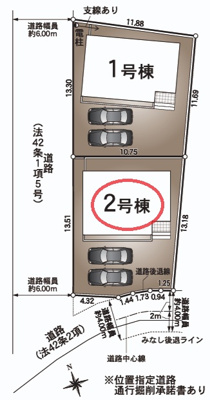 【区画図】 | クレイドルガーデン姫路市別所町小林第６ | 区画図
