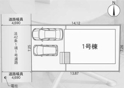 【区画図】 | 亀岡　余部町天神又　新築一戸建
