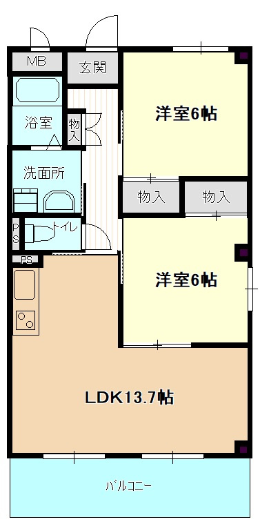 セラフィ西原の間取り
