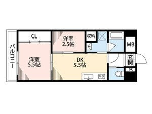 ルネッサンス21久留米六ツ門【キャッシュバック対象物件】の間取り
