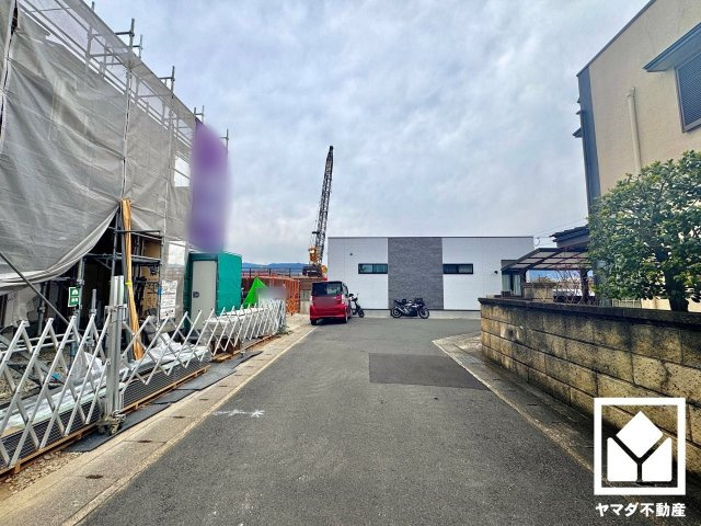 桃山町大島Ⅱ１号地の前面道路含む現地写真|3月22日　現地写真更新