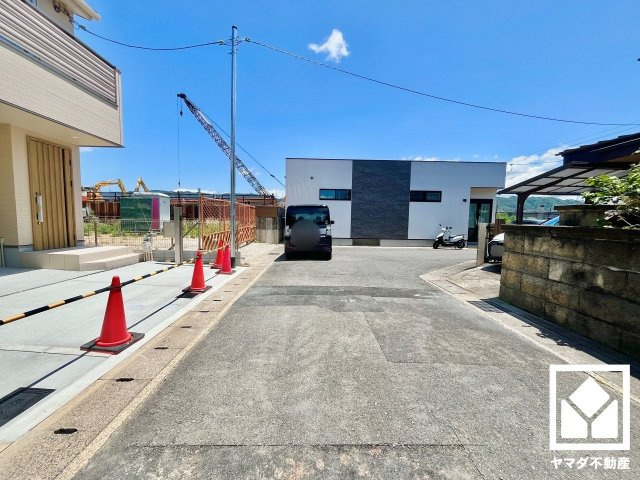 桃山町大島Ⅱ１号地の前面道路含む現地写真