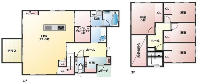 加古川市米田町平津　中古戸建の間取り|4SLDKです。