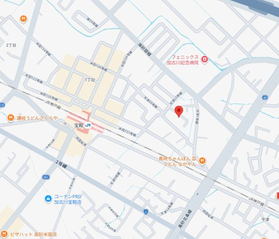 【地図】 | 加古川市米田町１期平津（全1棟）1号棟