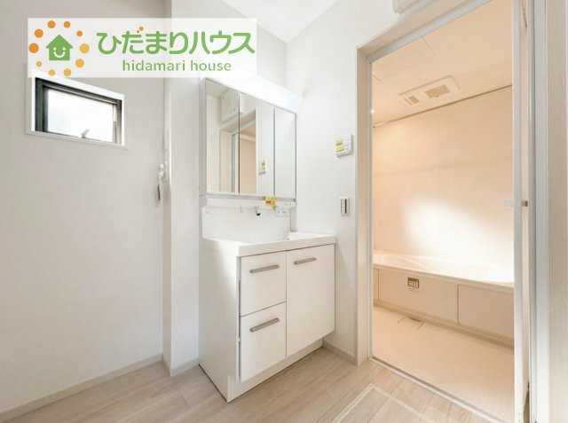 【独立洗面台】 | 土浦市桜町2期　新築戸建　2号棟 | シンプルで使い勝手の良い独立洗面台！