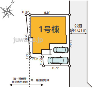 【新築分譲住宅】ふじみ野市亀久保3期の区画図