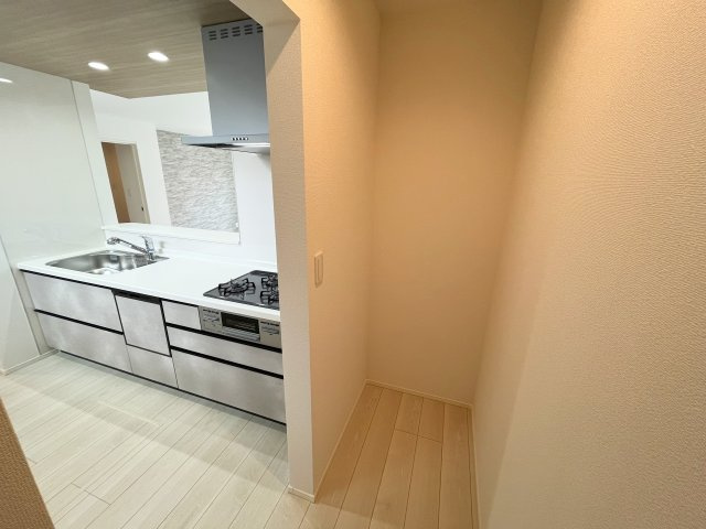 所沢市上新井　新築戸建ての収納|キッチン横のパントリーです♪