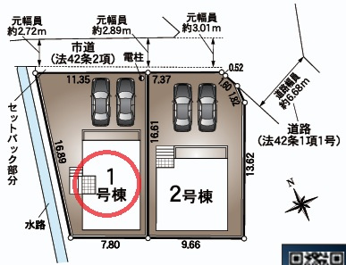 【区画図】 | クレイドルガーデン姫路市花田町勅旨第３ | 区画図