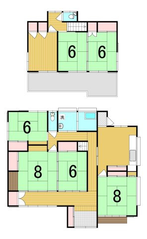 小名浜大原字原木田 中古一戸建ての間取り