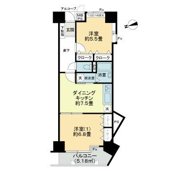 【間取り】 | シーサイド片瀬江ノ島