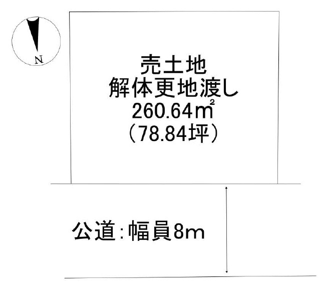 加古川市新神野4丁目　売土地の土地図