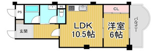 コボリマンション夙川老松台　D311の間取り