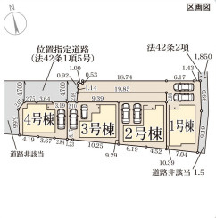 リーブルガーデン堺市中区楫葉の区画図