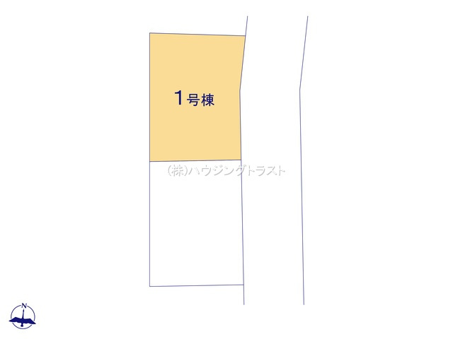 仲介手数料無料　GRAFARE 所沢市北秋津4期 全2棟　の区画図