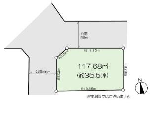 藤沢市大庭　中古戸建の区画図