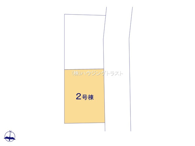 仲介手数料無料　GRAFARE 所沢市北秋津4期 全2棟　の区画図