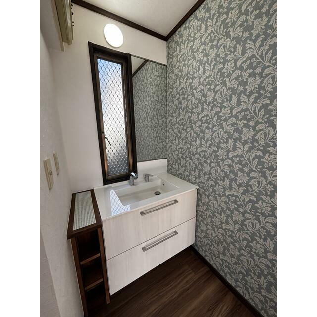 菊池郡菊陽町大字久保田の一戸建ての独立洗面台