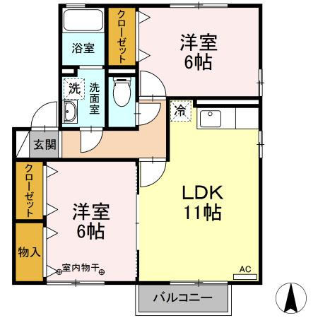 アッサンブラージュの間取り