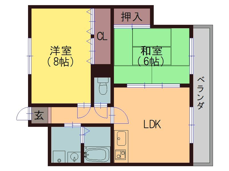 プラザ喜連西の間取り
