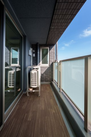 ピアッツァGATE八木のバルコニー|南向きバルコニー