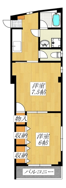 ロワジールの間取り|間取りです。