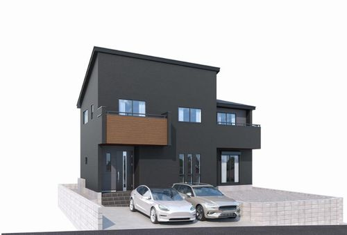 【外観パース】 | 【仲介手数料０円】茅ヶ崎市堤　新築一戸建て | 【仲介手数料０円】茅ヶ崎市堤　新築一戸建て